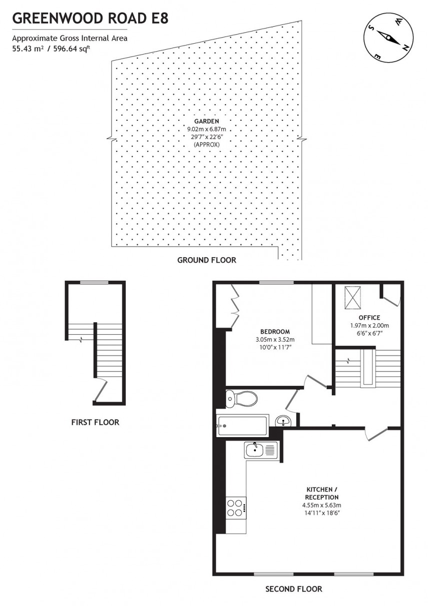 Floorplan for Greenwood Road, E8