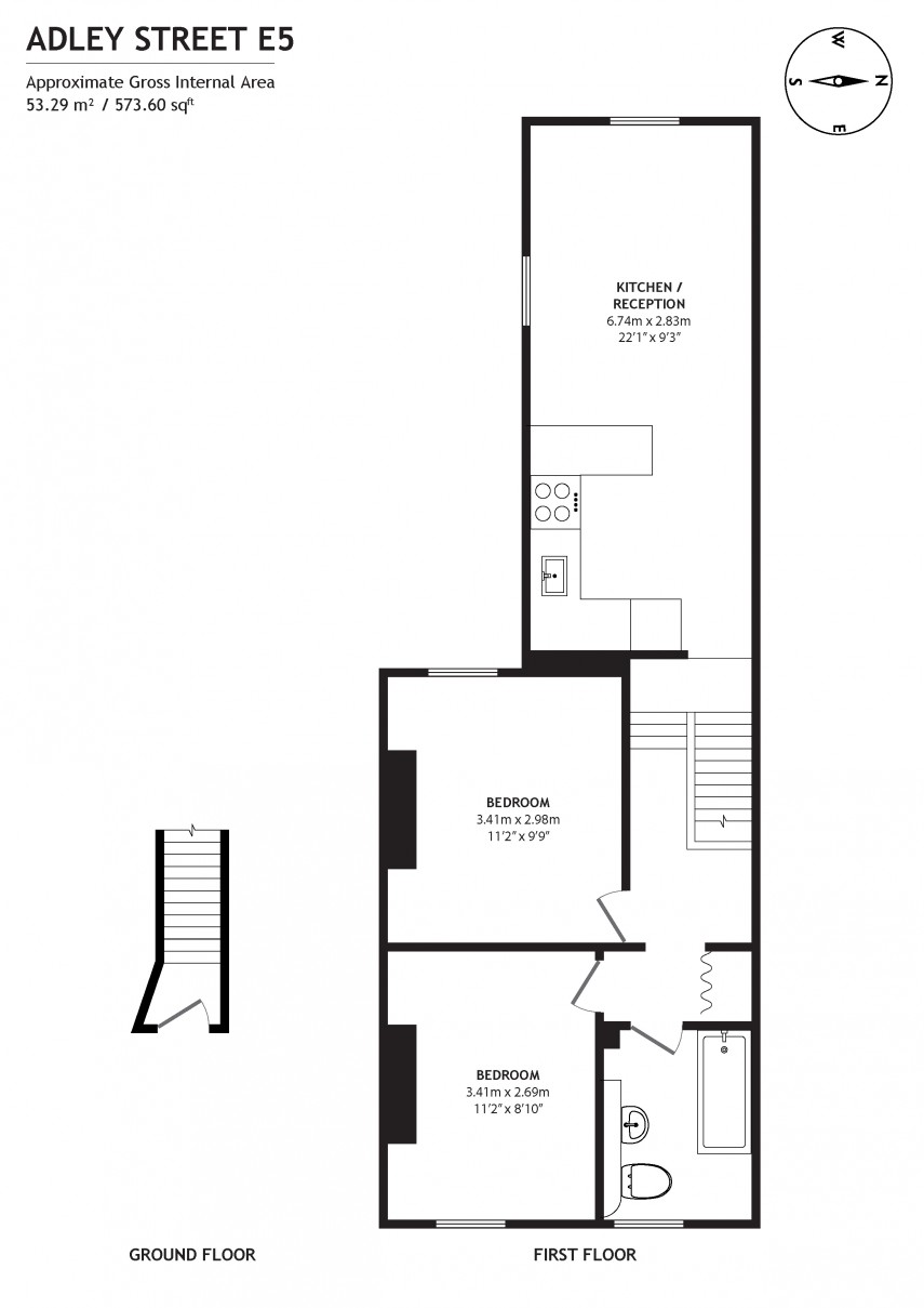 Floorplan for Adley Street, E5