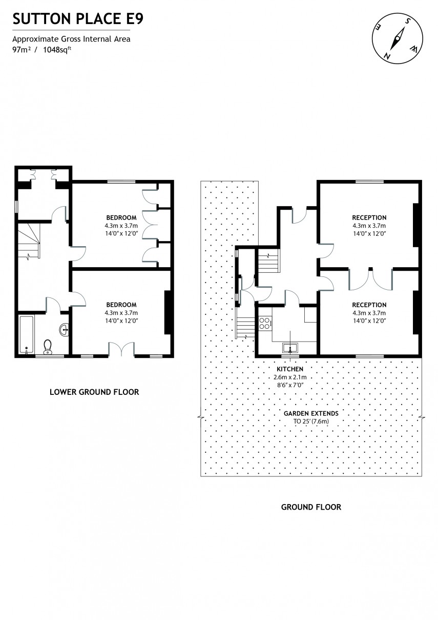 Floorplan for Sutton Place, E9