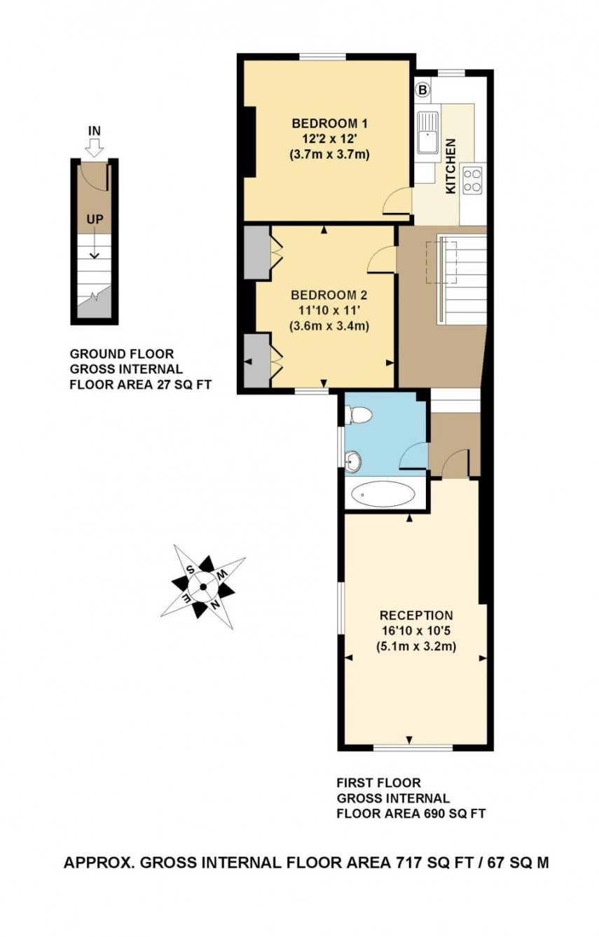Floorplan for Wilton Way, E8