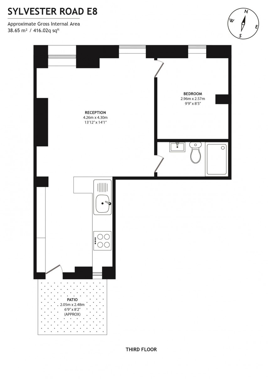 Floorplan for Sylvester House, E8