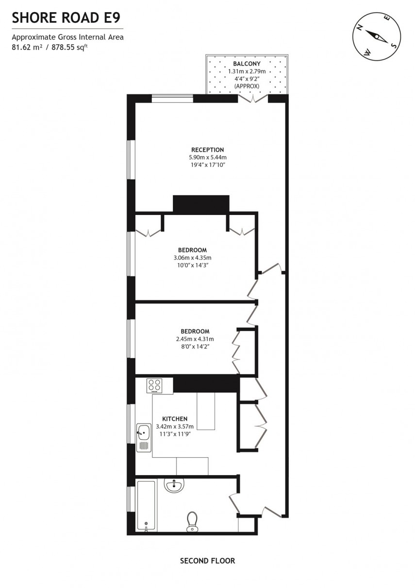 Floorplan for Park House, E9