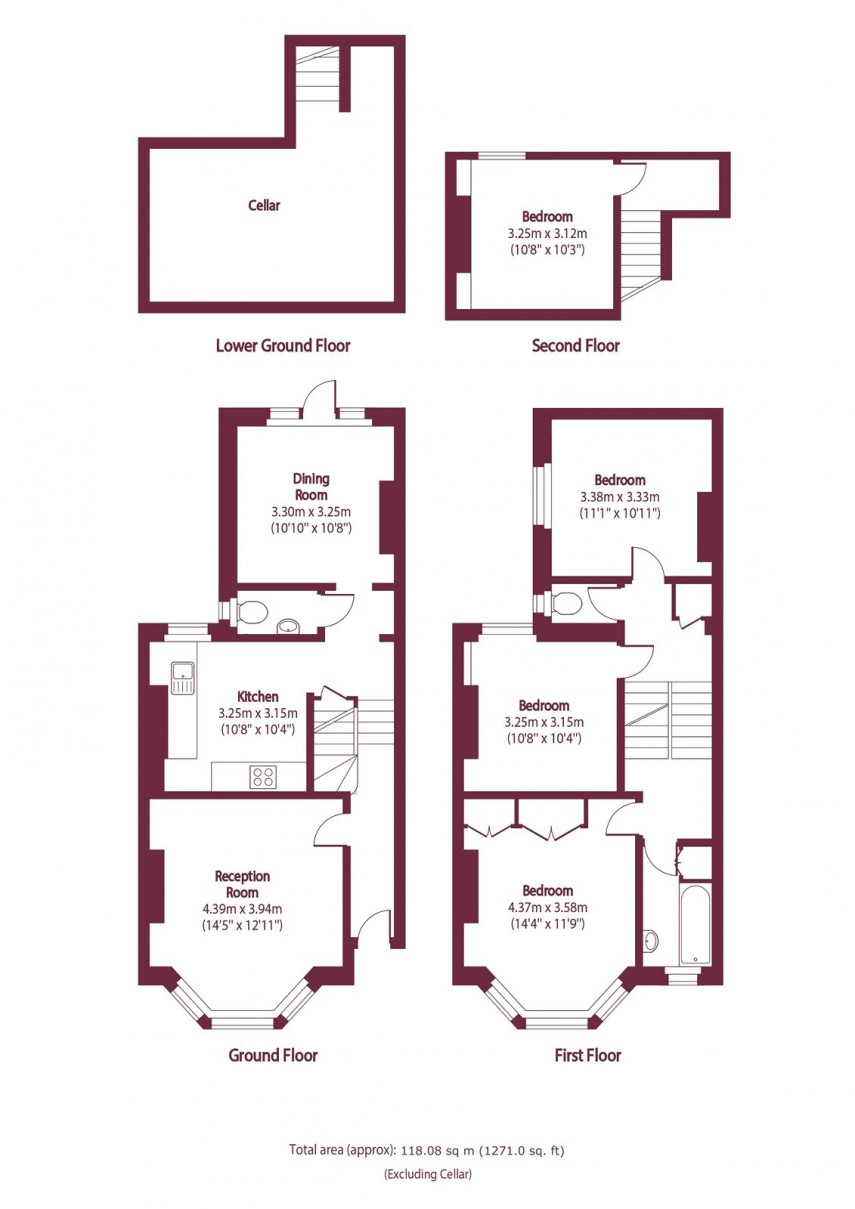 Floorplan for Alcester Crescent, E5