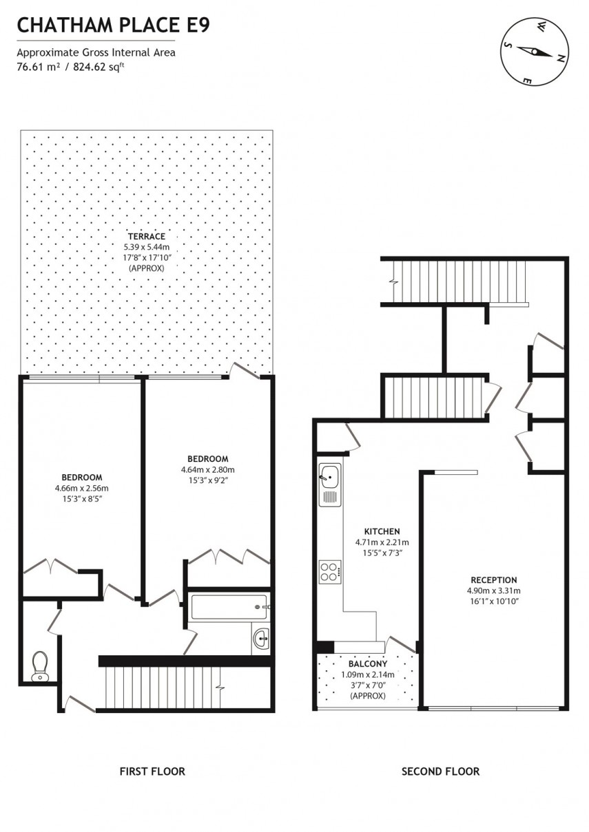 Floorplan for Barbrook House, E9