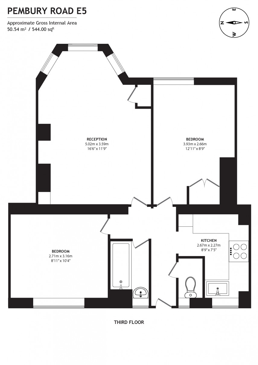 Floorplan for Milstead House, E5