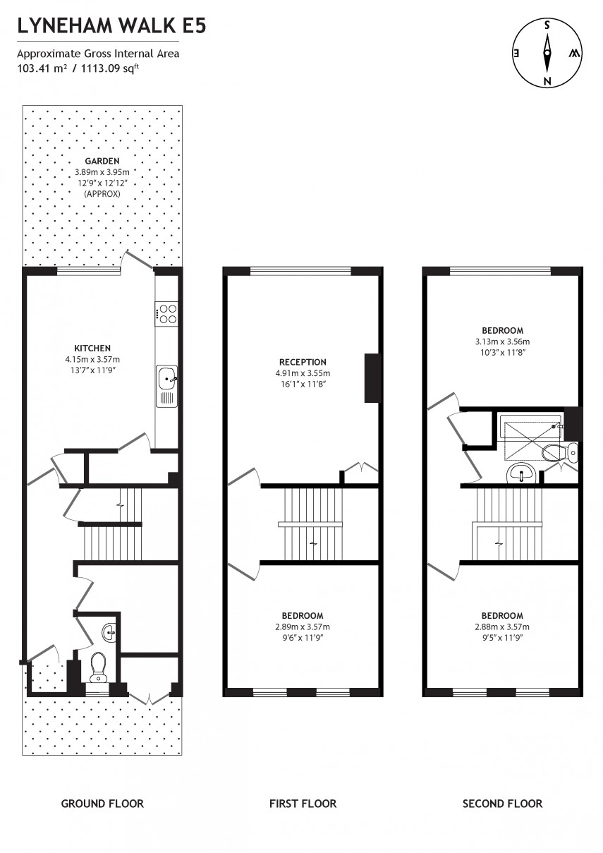 Floorplan for Lyneham Walk, E5