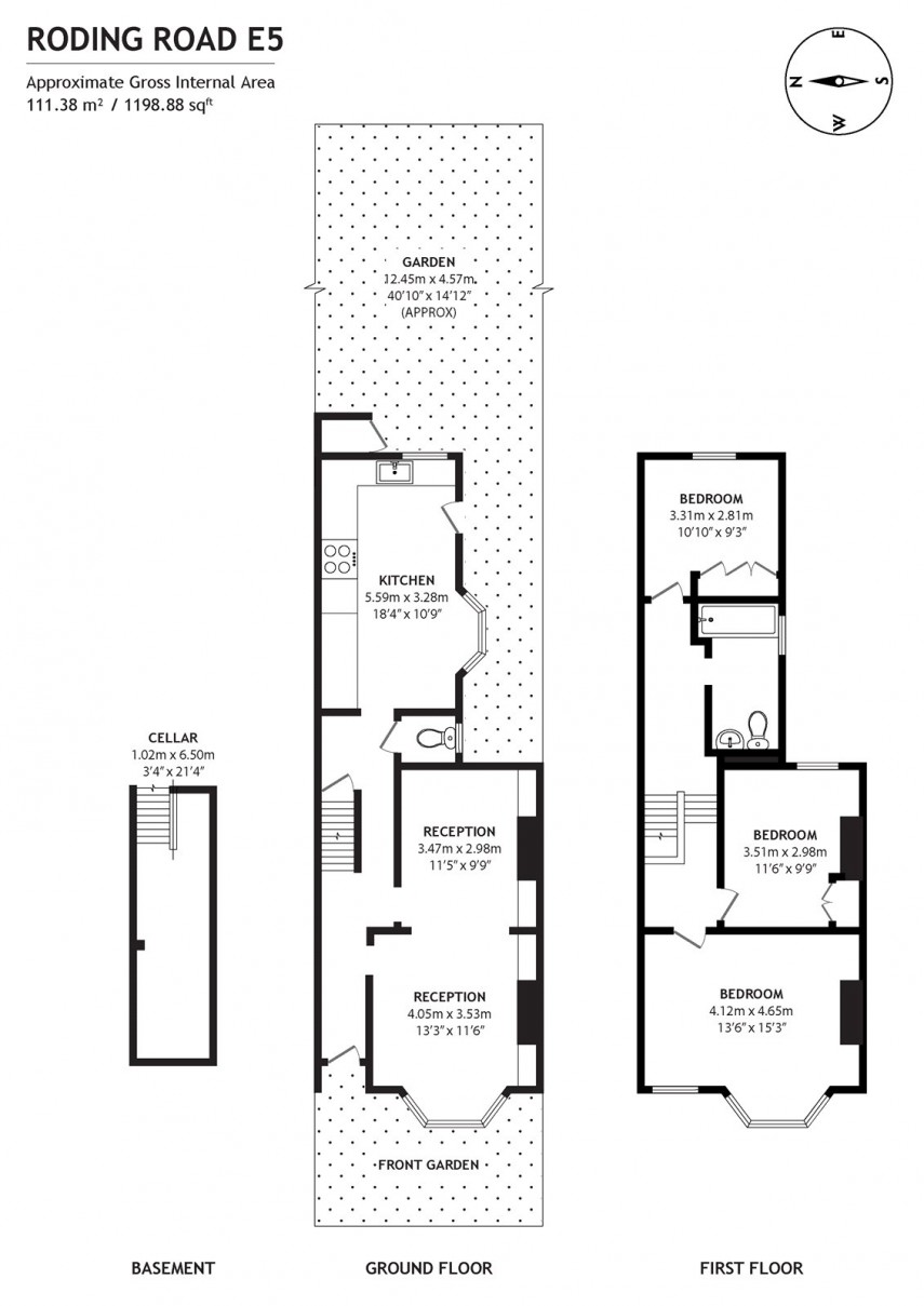 Floorplan for Roding Road, E5