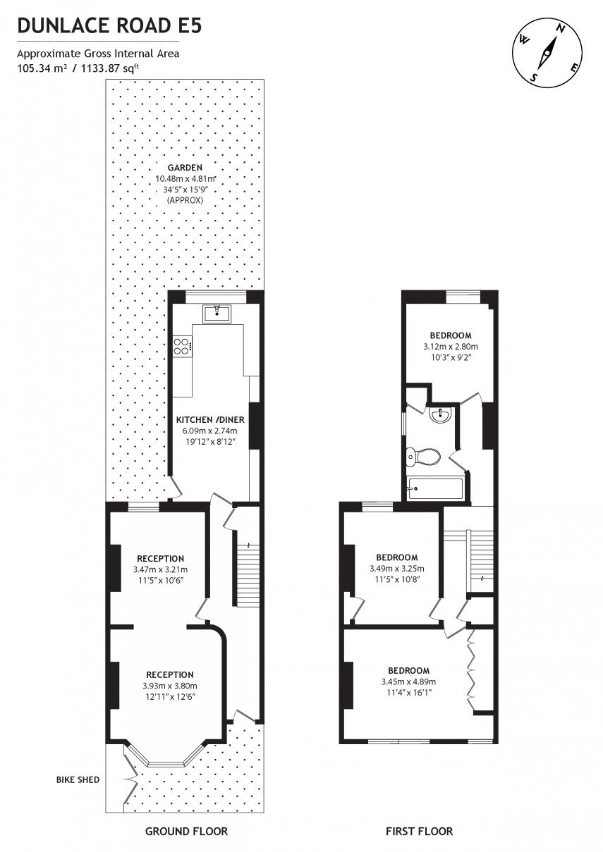 Floorplan for Dunlace Road, E5
