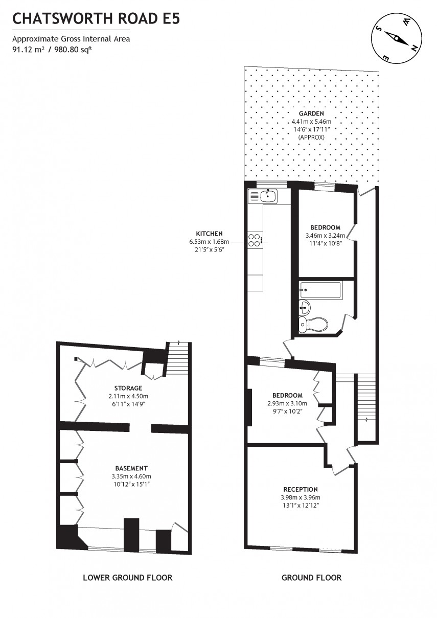 Floorplan for Chatsworth Road, E5