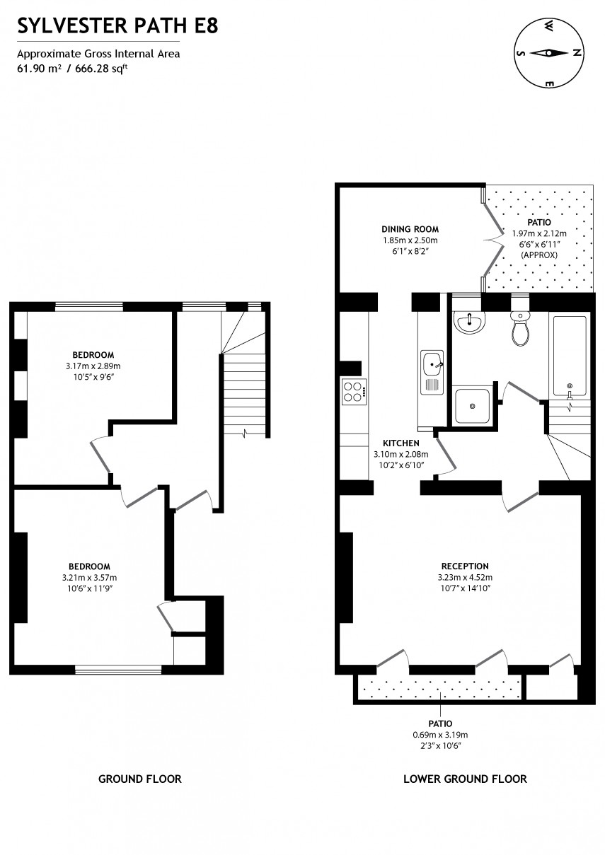 Floorplan for Sylvester Path, E8
