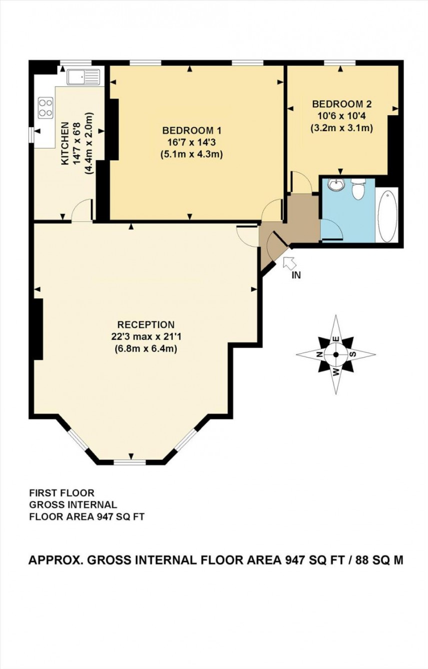 Floorplan for Lower Clapton Road, E5