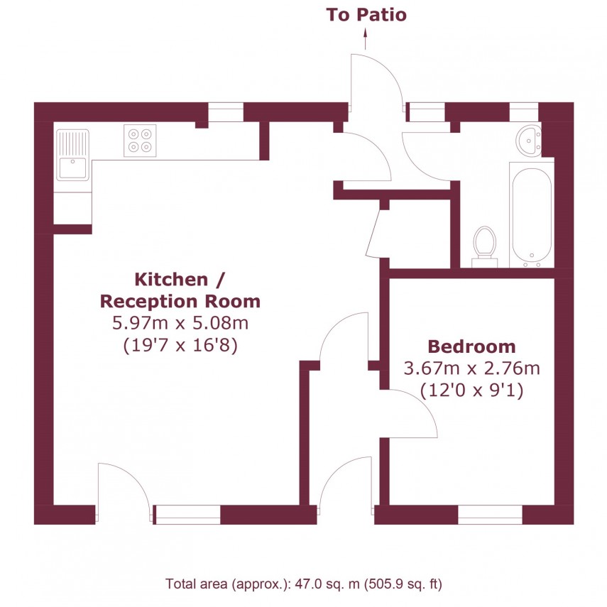 Floorplan for Sandringham Road, E8