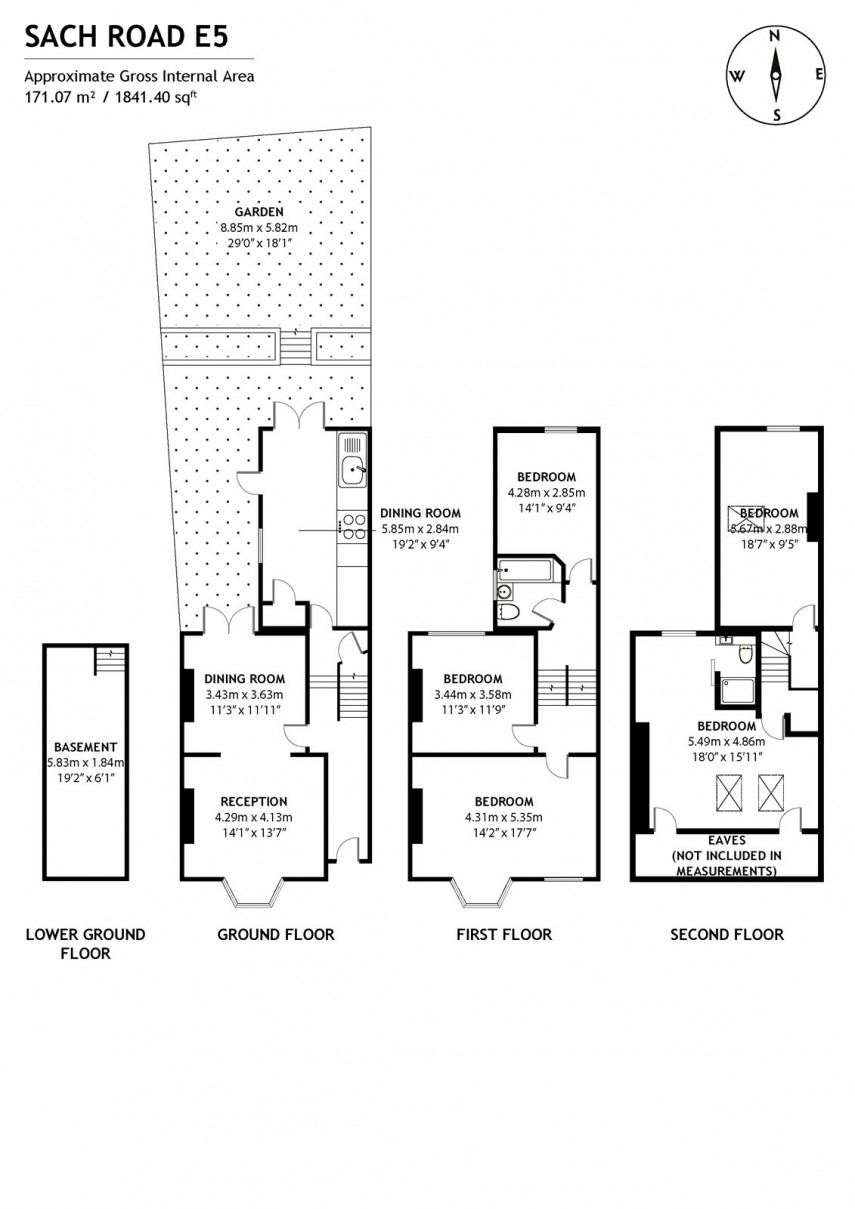Floorplan for Sach Road, E5