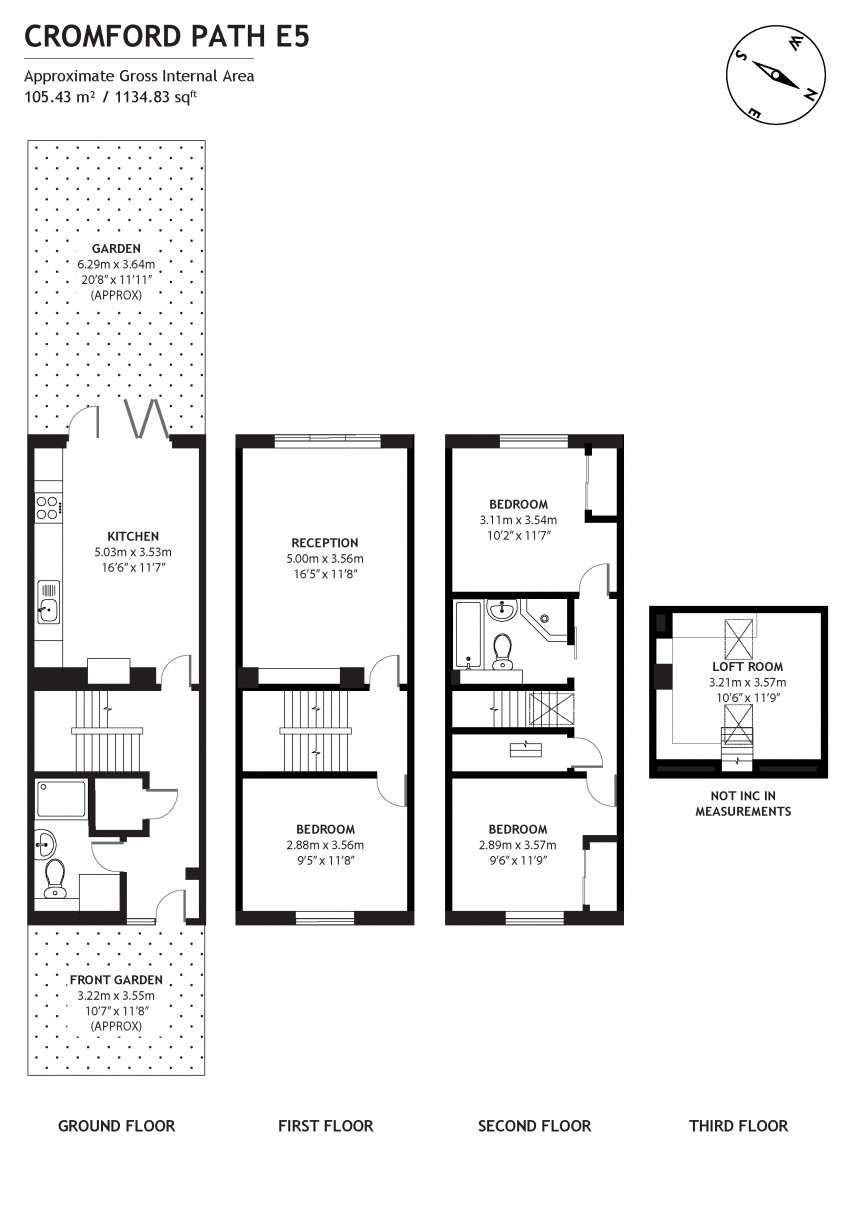 Floorplan for Cromford Path, E5