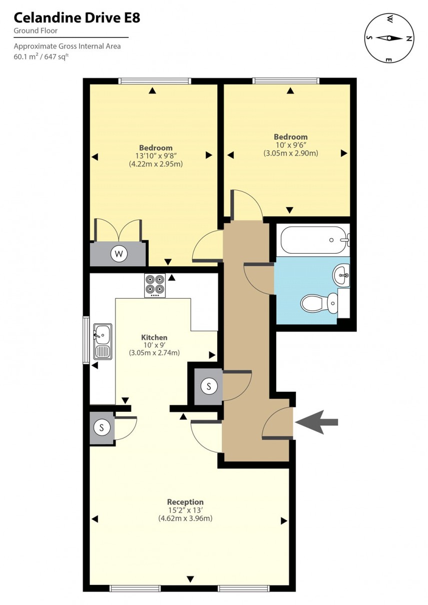 Floorplan for Celandine Drive, E8