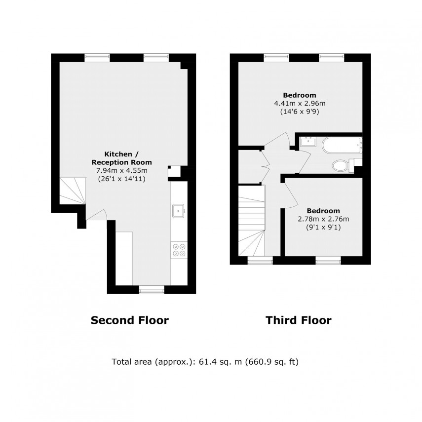 Floorplan for Clarence Road, E5