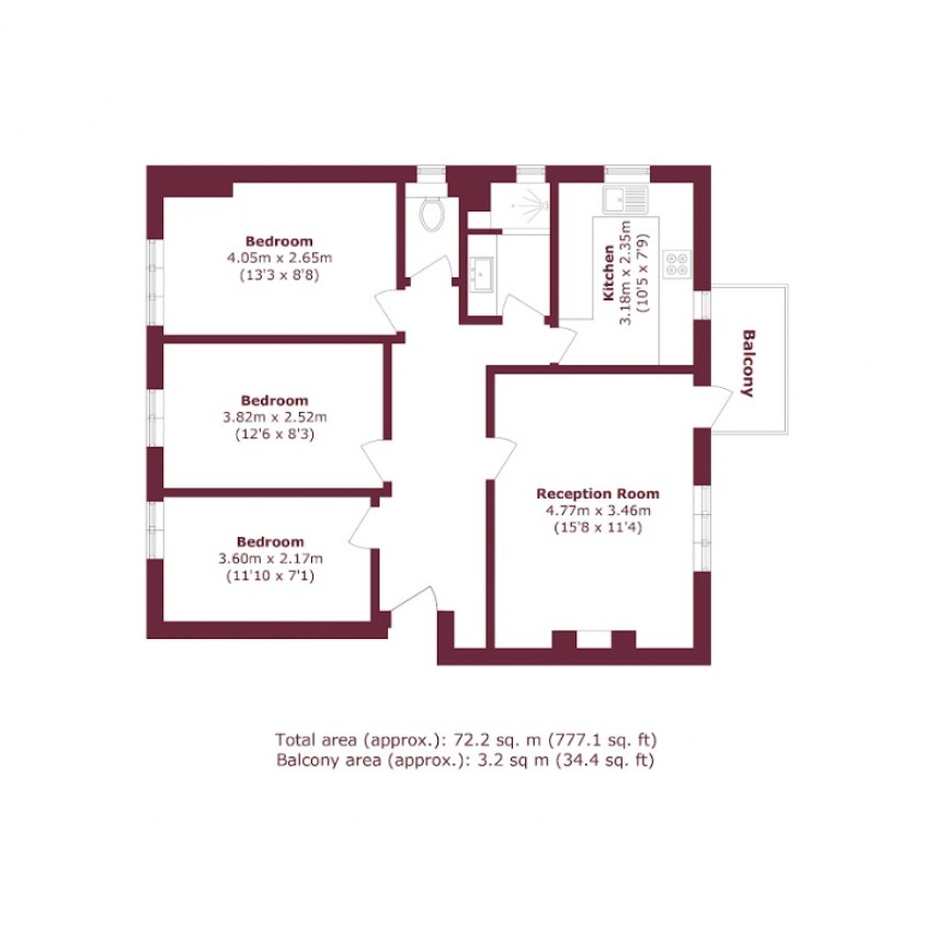 Floorplan for Frampton Park Road, E9