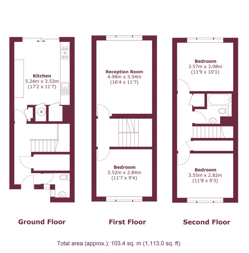 Floorplan for Daubeney Road, E5