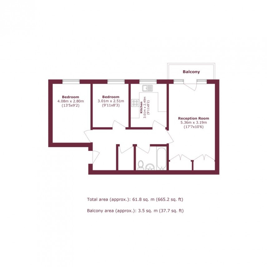 Floorplan for Celandine Drive, E8