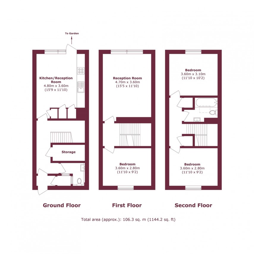 Floorplan for Redwald Road, E5