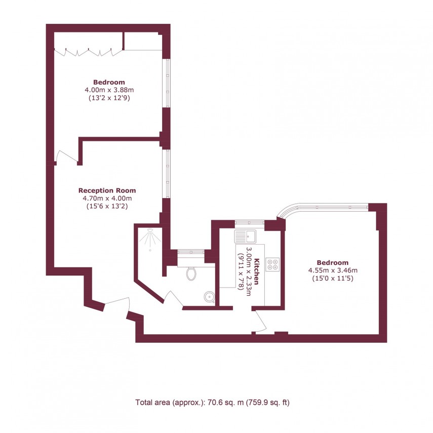 Floorplan for Beaumont Court, E5