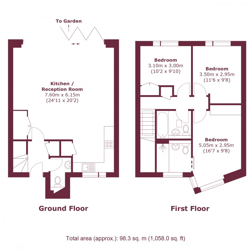 Floorplan for Chelmer Road, E9