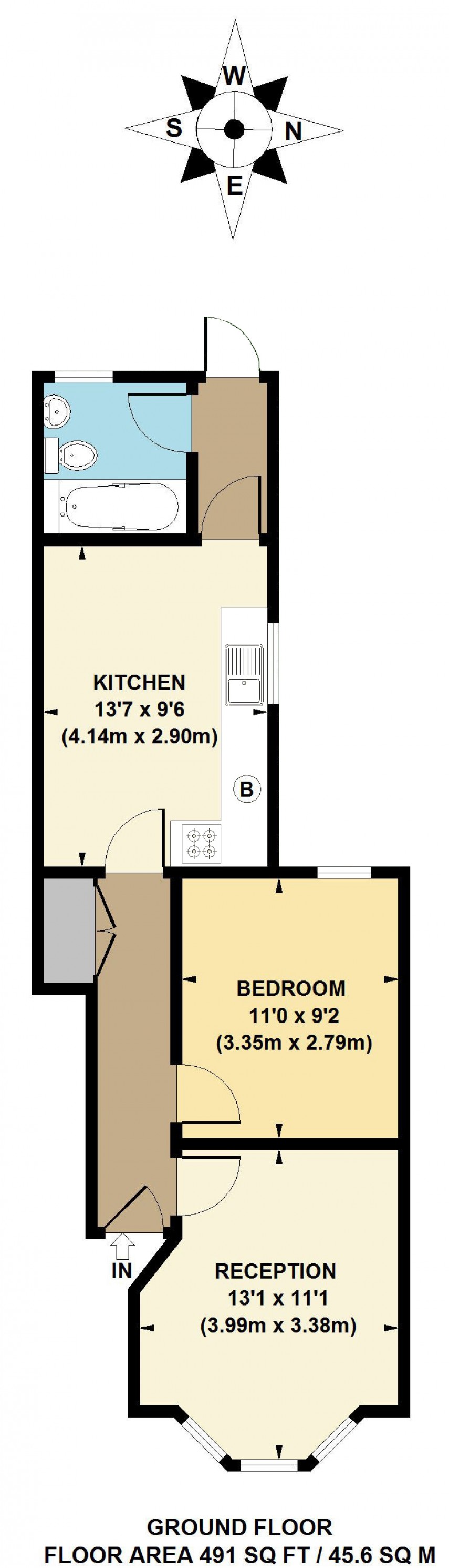 Floorplan for Daubeney Road, E5