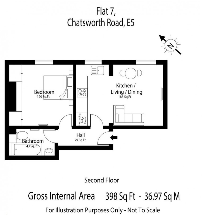 Floorplan for Chatsworth Road, E5