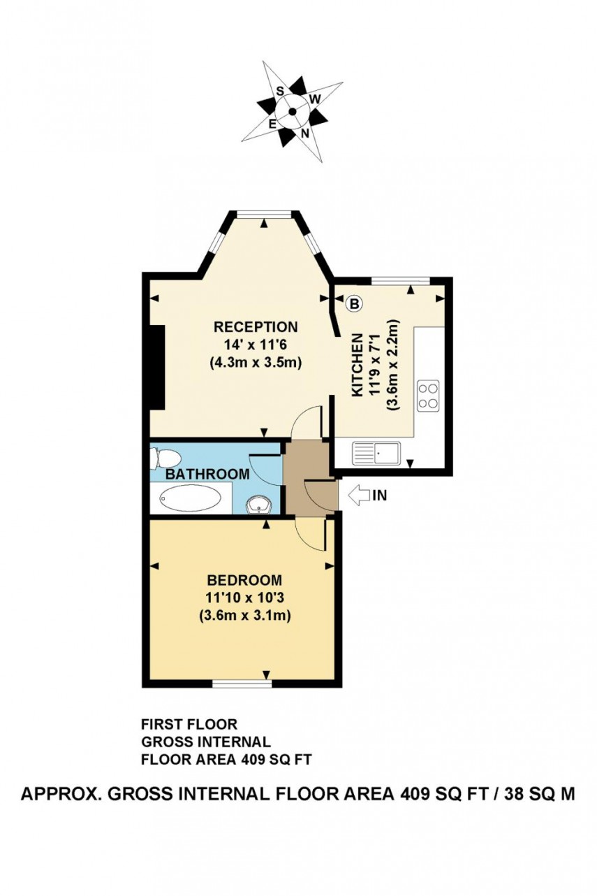 Floorplan for Beresford Road, N5