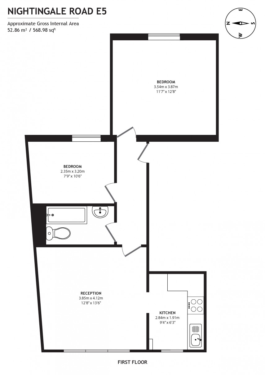 Floorplan for Nightingale Road, E5