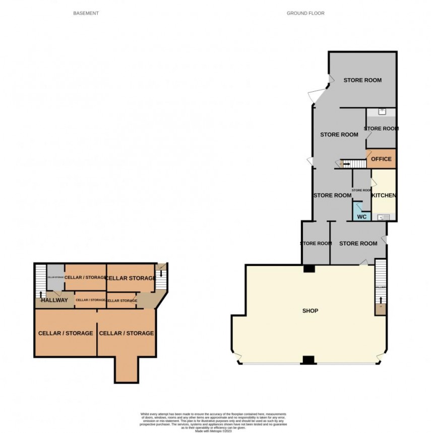 Floorplan for Buxton Dairy Supplies Ltd 20 Dale Road, Buxton, SK17