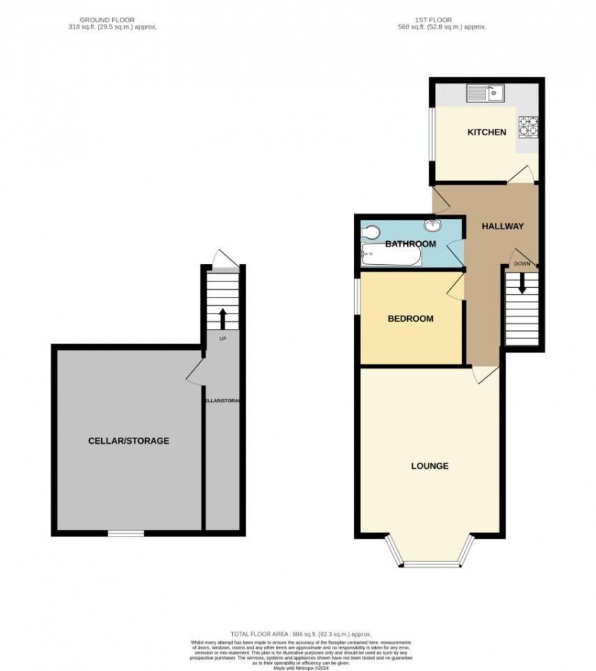 Floorplan for 17 London Road, Buxton, SK17