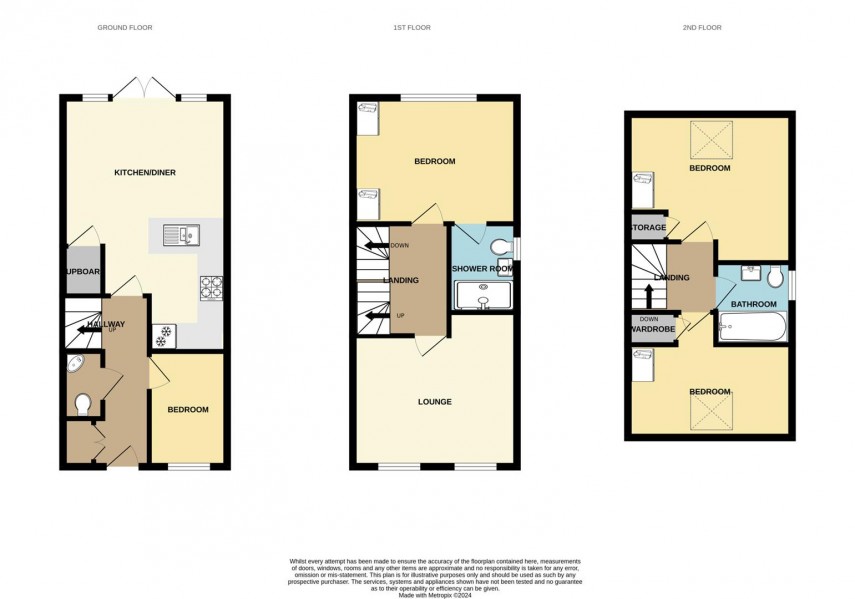 Floorplan for Hill Head Drive, Buxton