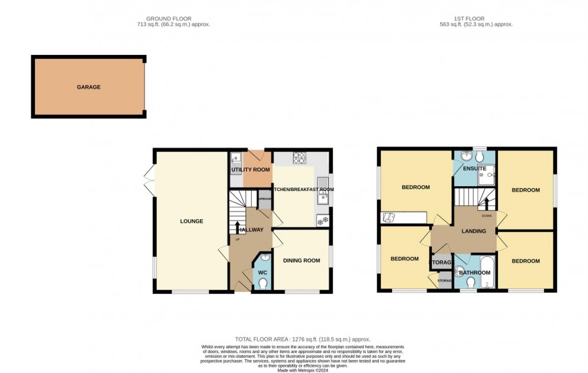 Floorplan for Carr Road, Buxton