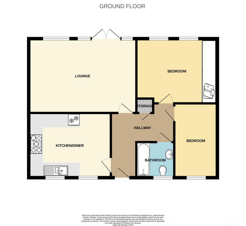 Floorplan for Riverside Court, Buxton