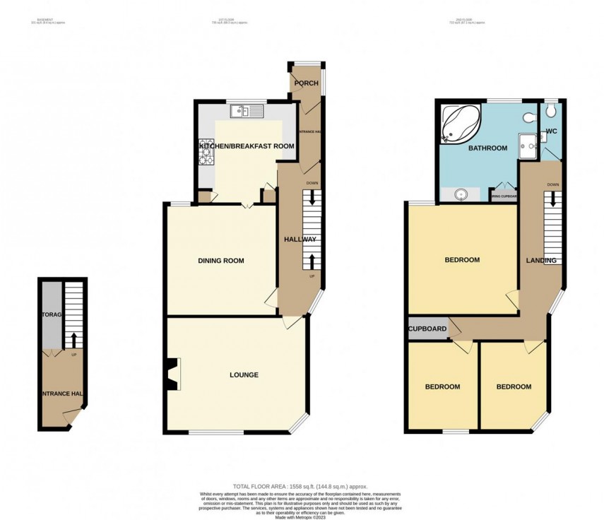 Floorplan for 20 Dale Road, Buxton