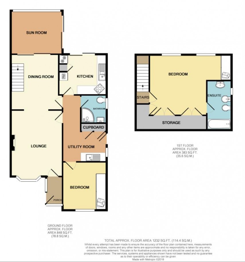 Floorplan for Central Drive, Buxton