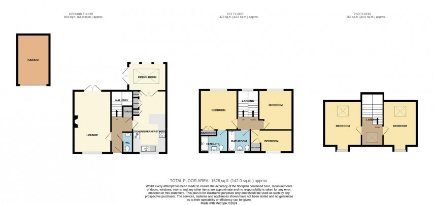 Floorplan for Otterhole Close, Buxton