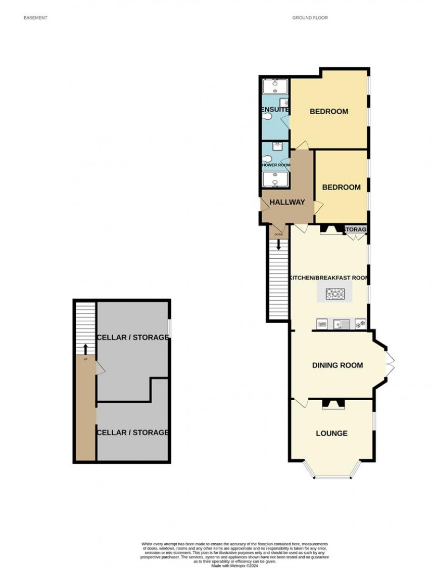 Floorplan for Flat 1, The Park, Broad Walk, Buxton