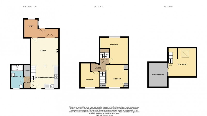 Floorplan for Brown Edge Road, Buxton