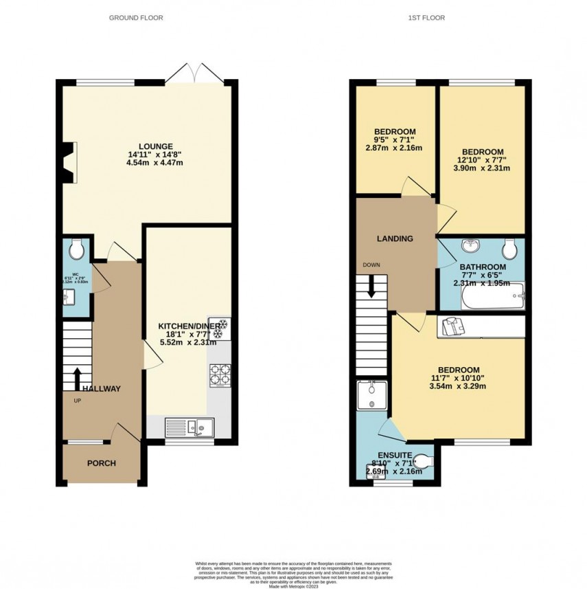 Floorplan for Walker Brow, Buxton