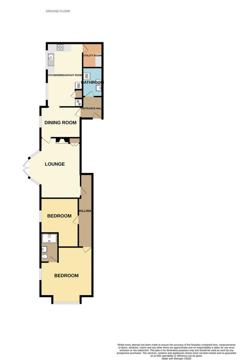 Floorplan for Flat 2, The Park, Broad Walk, Buxton