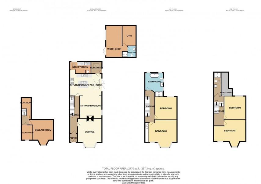 Floorplan for Compton Road, Buxton