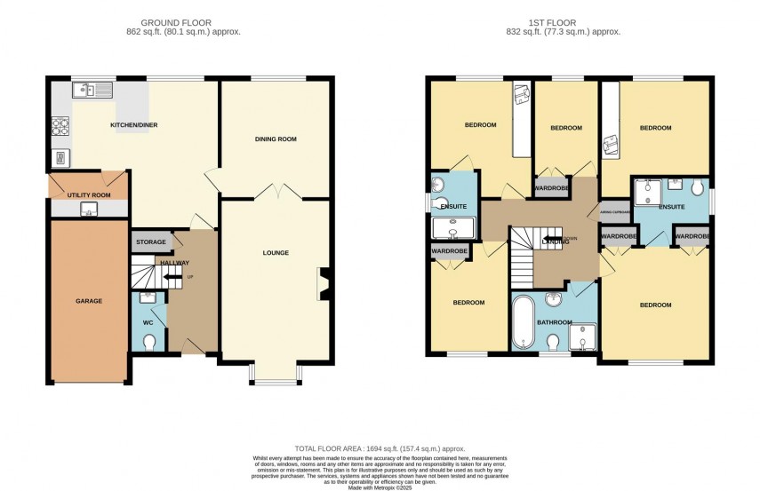 Floorplan for Hogshaw Drive, Buxton