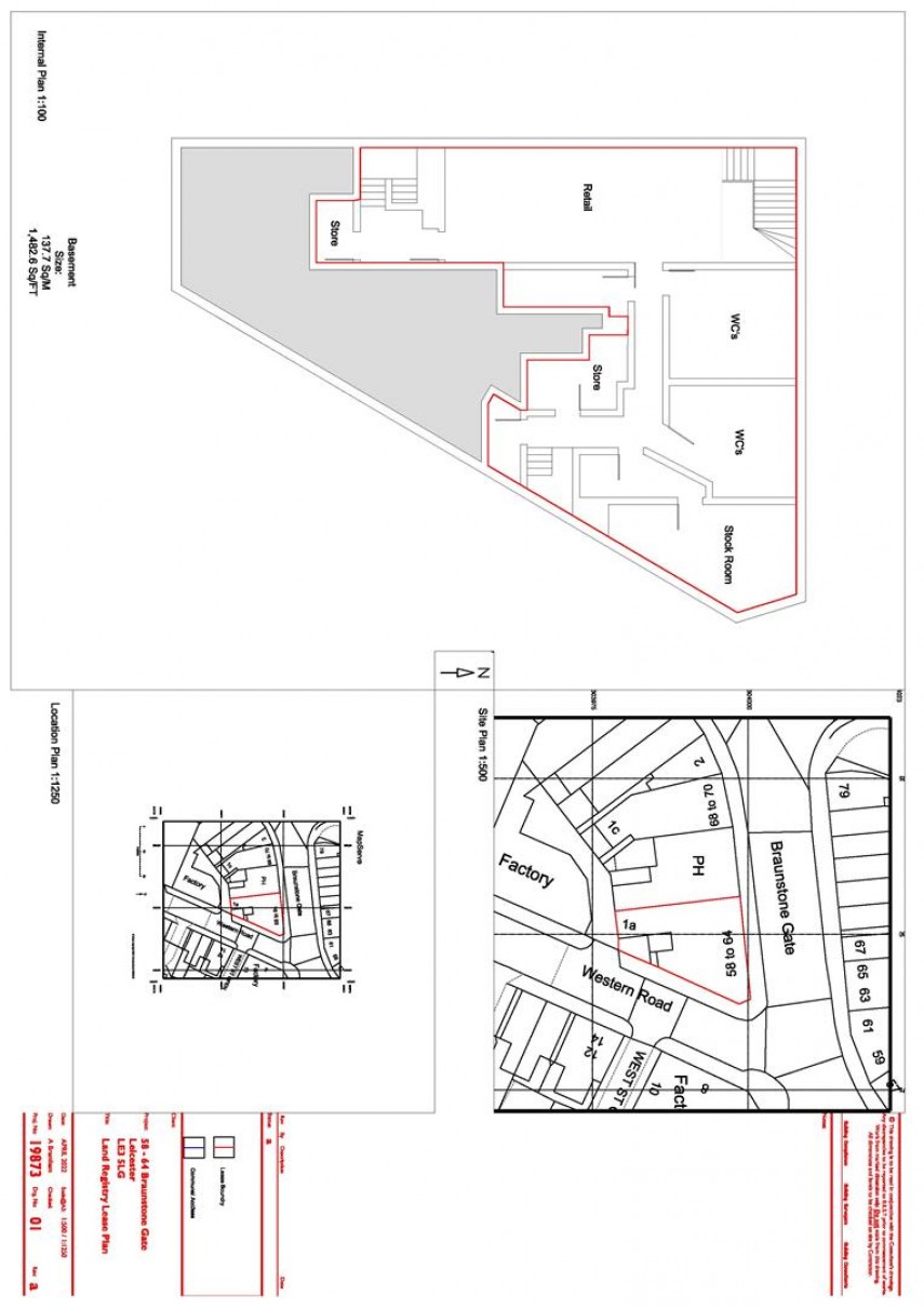 Floorplan for Braunstone Gate, Leicester