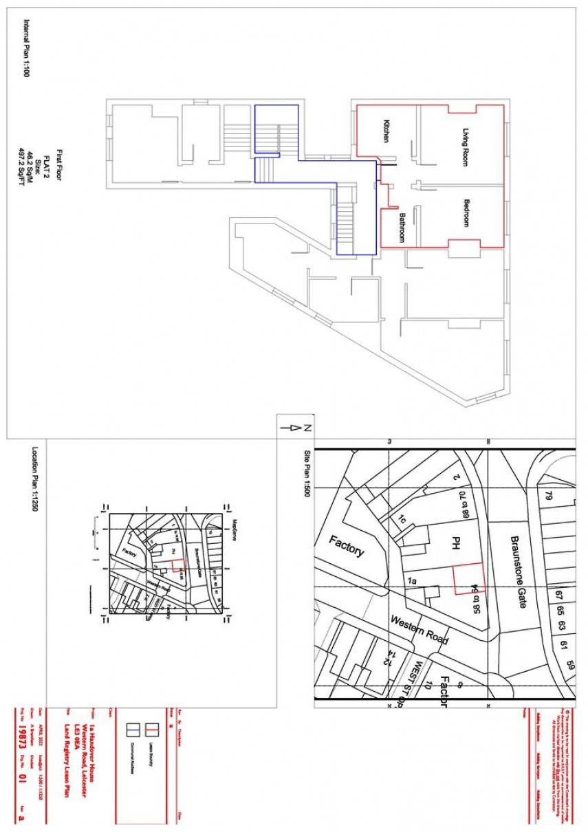 Floorplan for Braunstone Gate, Leicester
