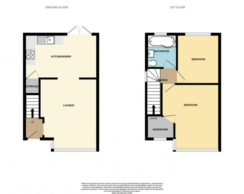 Floorplan for Overdale Avenue, Buxton