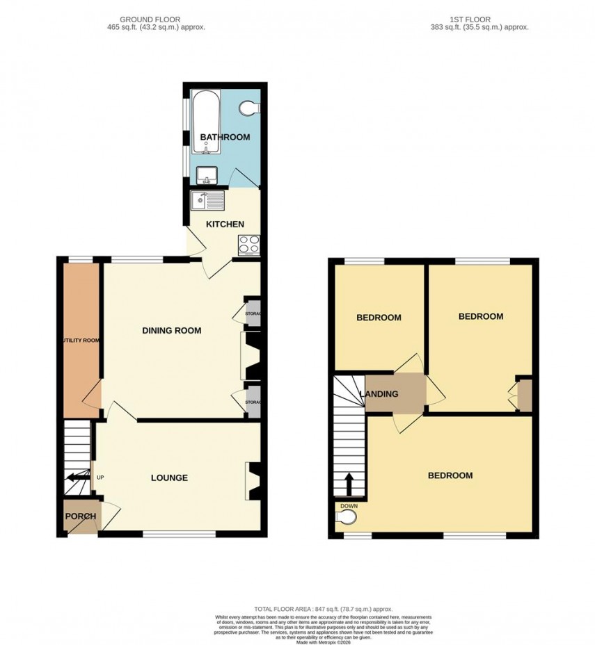 Floorplan for Edale, Hope Valley