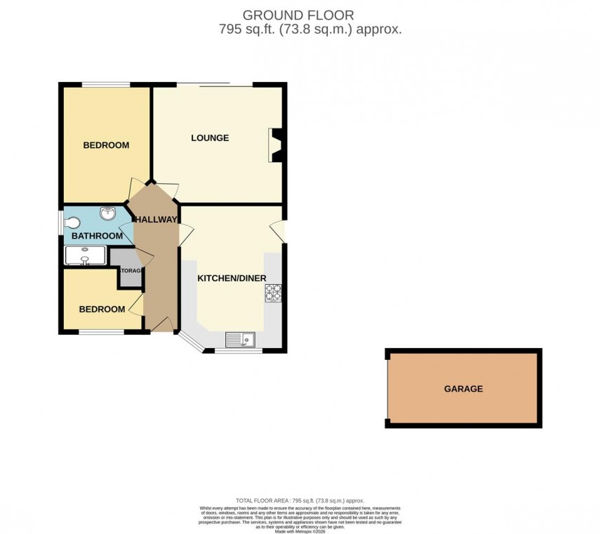 Floorplan for Aspen Close, Buxton