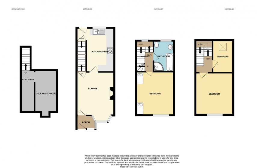 Floorplan for Bennett Street, Buxton